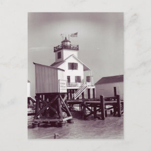 Punkt Au Fer Reef Lighthouse 2 Vykort