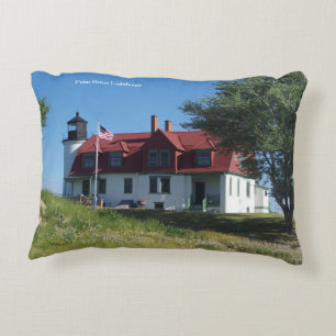 Punkt Betsie Lighthouse-accentkuddar Prydnadskudde