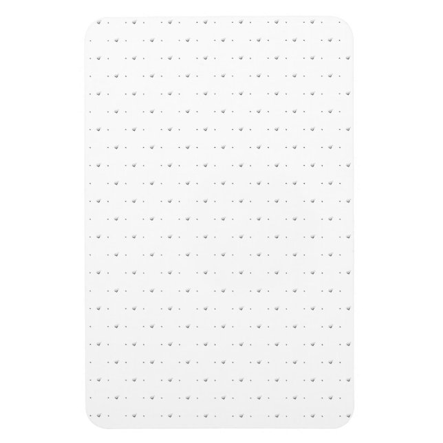 Punkt, Blek Grått Magnet (Vertikal)