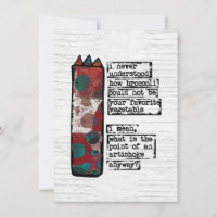 Punkt för ett skivkort för kronärtskockor...