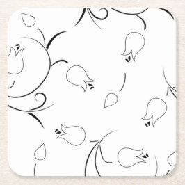 Punkt, Grått Goose Papper Underlägg Kvadrat