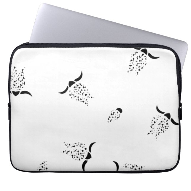 Punkt, Grått Nickel Electronics Bag Laptop Fodral (Framsidan)