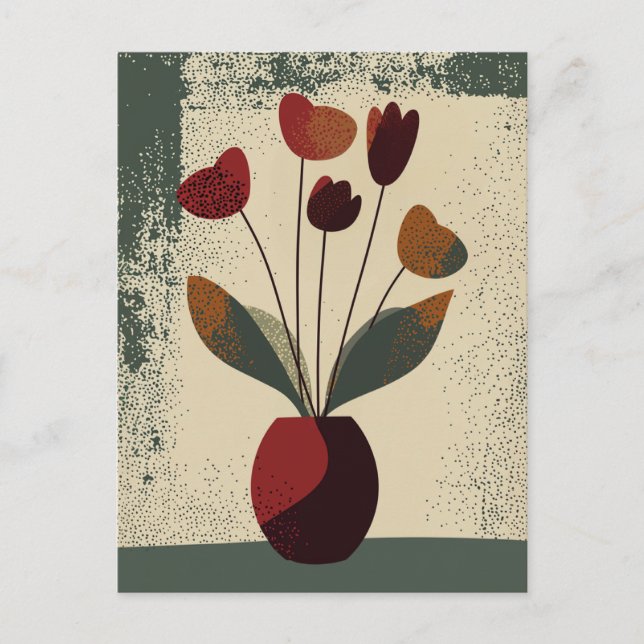 Punkt punkt blomning #002 vykort (Framsida)