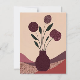 Punkt punkt blomning #006 vykort