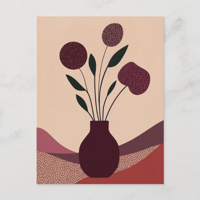 Punkt punkt blomning #006 vykort (Framsida)