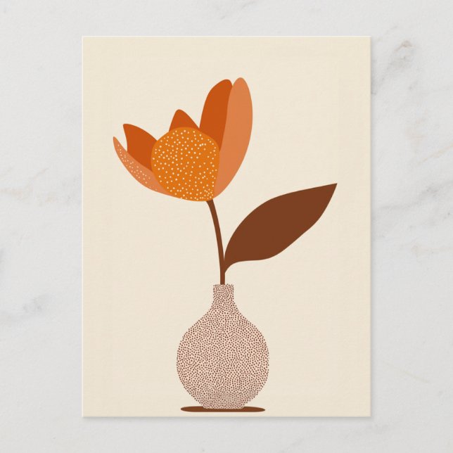 Punkt punkt blomning #009 vykort (Framsida)