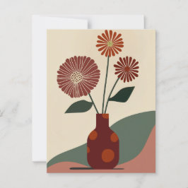 Punkt punkt blomning #010 vykort