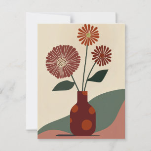 Punkt punkt blomning #010 vykort