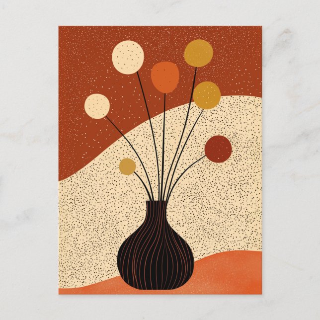 Punkt punkt blomning #012 vykort (Framsida)