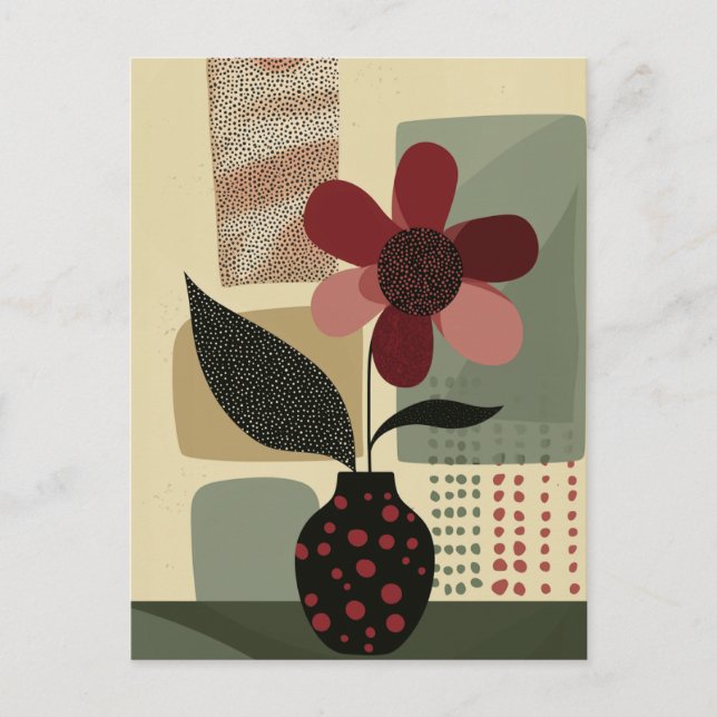 Punkt punkt blomning #020 vykort (Framsida)