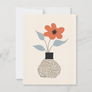 Punkt punkt blomning #022 vykort