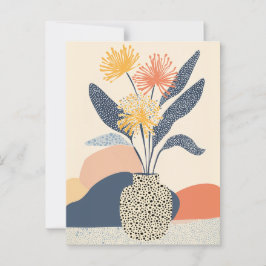 Punkt punkt blomning #026 vykort