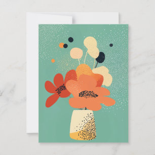 Punkt punkt blomning nr 011 vykort