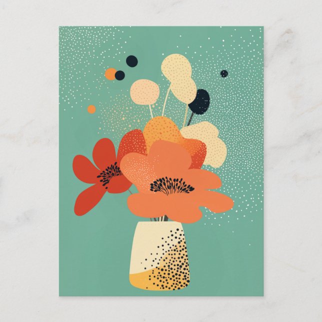 Punkt punkt blomning nr 011 vykort (Framsida)