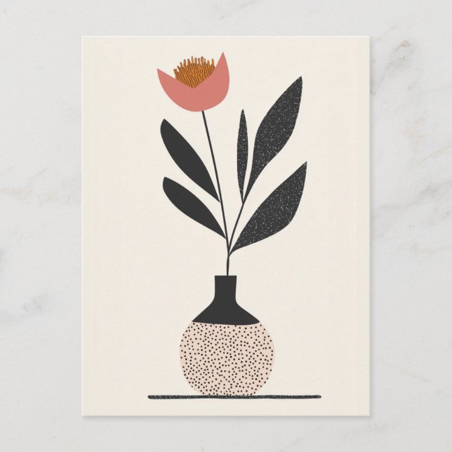 Punkt punkt blomning nr 013 vykort (Framsida)