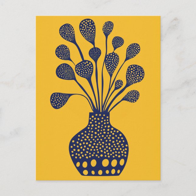 Punkt punkt blomning nr 014 vykort (Framsida)