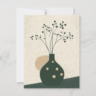 Punkt punkt blomning nr 017 vykort
