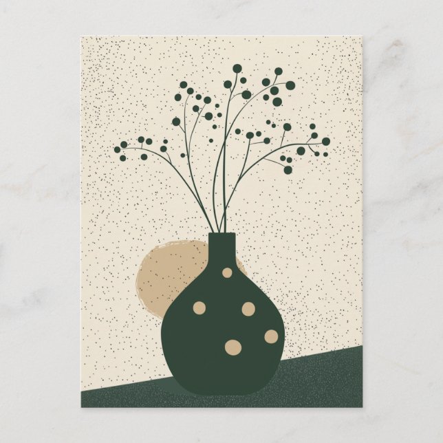 Punkt punkt blomning nr 017 vykort (Framsida)