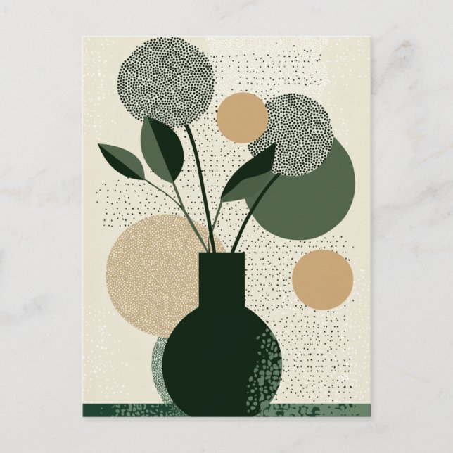 Punkt punkt blomning nr 018 vykort (Framsida)