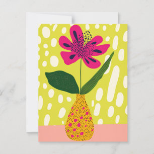 Punkt punkt blomning nr 019 vykort