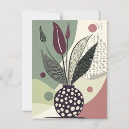 Punkt punkt blomning nr 021 vykort