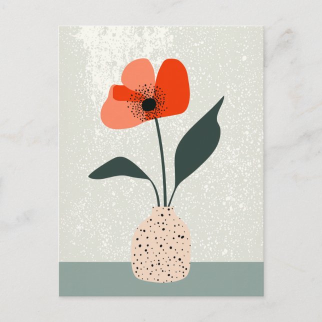 Punkt punkt blomning nr 023 vykort (Framsida)