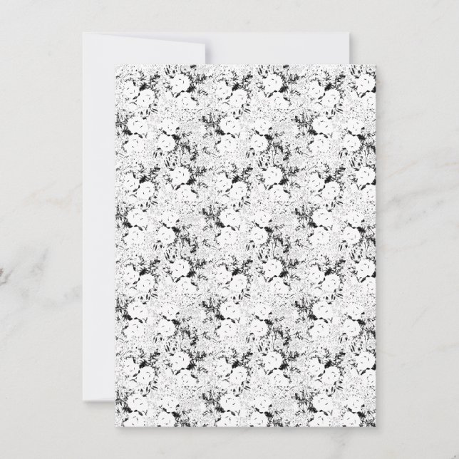 Punkt, svart kon inbjudningar (Framsida)