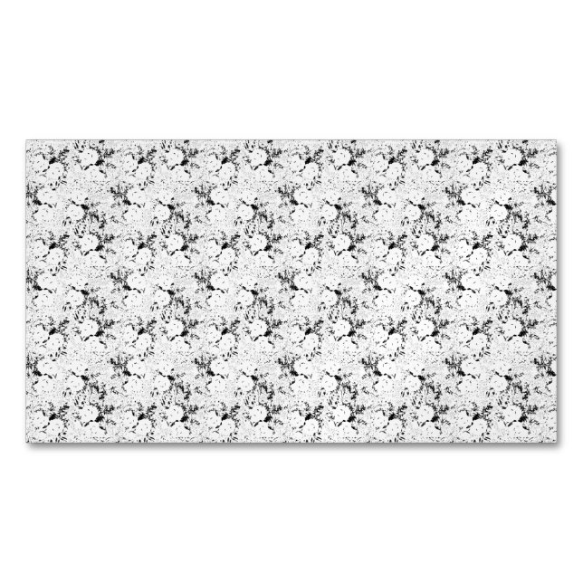 Punkt, svart kon magnetiska visitkort (Framsida)