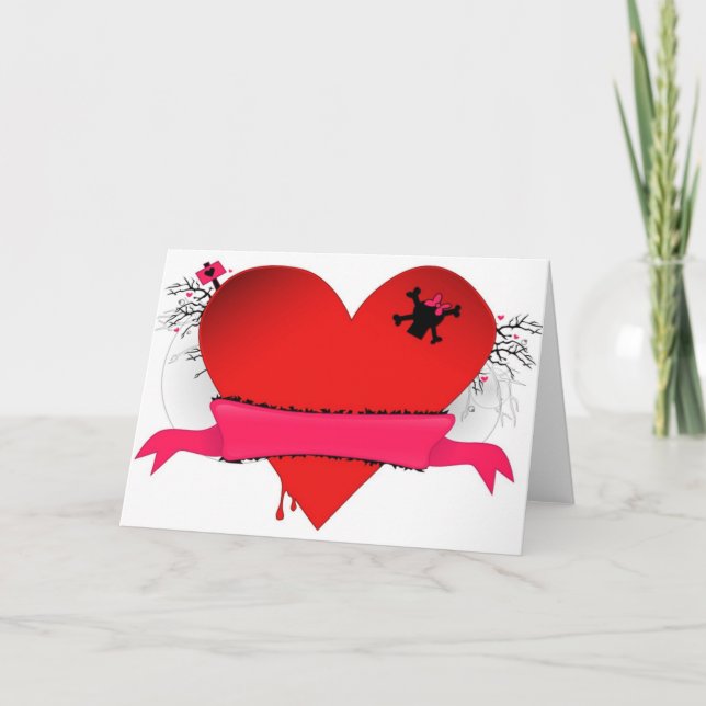 Punktat Valentinkort Helgkort (Framsida)