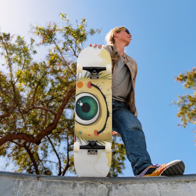 „Pünktchen das Einauge“ Mini Skateboard Bräda 18,5 Cm (Utomhus 1)