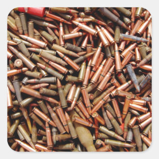 Punkter, ammunition fyrkantigt klistermärke