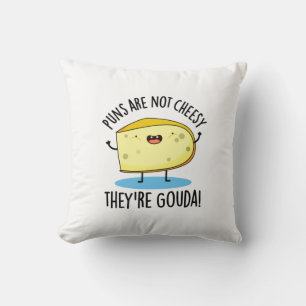 Punkter är inte ostar, de är Gouda Funny Cheese Pu Kudde