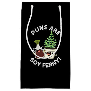 Punkter är soy Ferny Soy Sauce Plant Pun Mörk BG