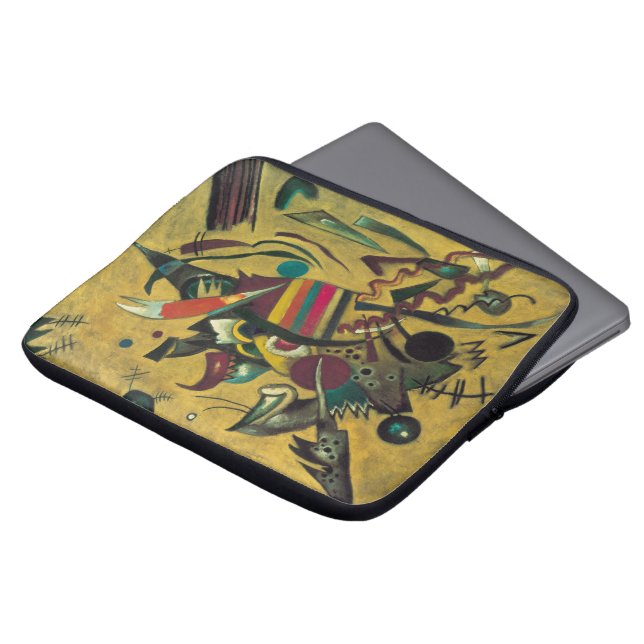 Punkter av Wassily Kandinsky, Vintage expressionis Laptop Sleeve (Framsida topp)