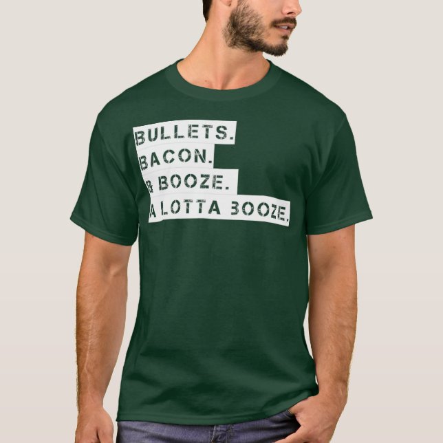 Punkter Bacon Sprit A Lotta Sprit T Shirt (Framsida)