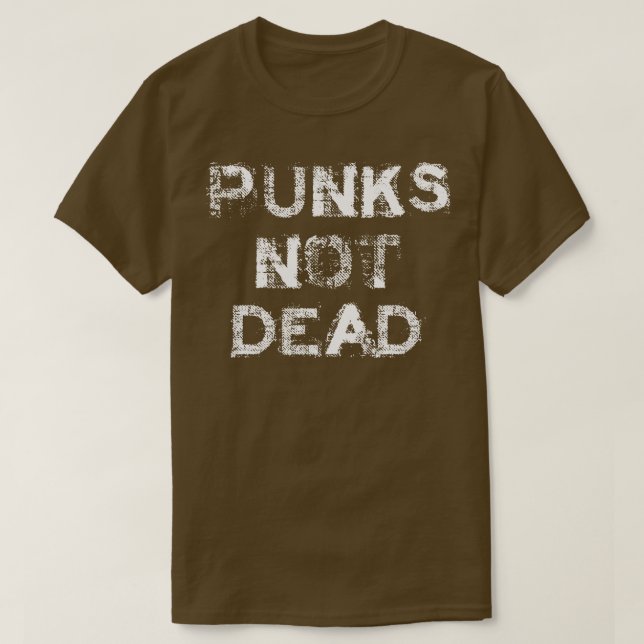 Punkter, inte död logotyp t shirt (Design framsida)