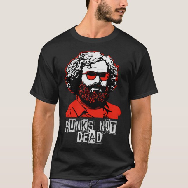 Punkter inte döda, Karl Marx, Oi, Punkrock, Punk D T Shirt (Framsida)