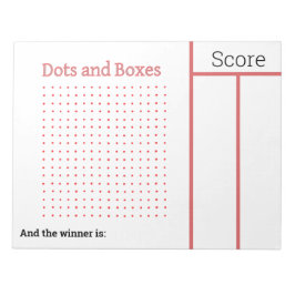 Punkter och rutor, pennspel, styrplatta anteckningsblock