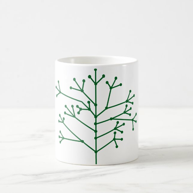 Punkter och streck Mönster-kaffe Mugg (Center)