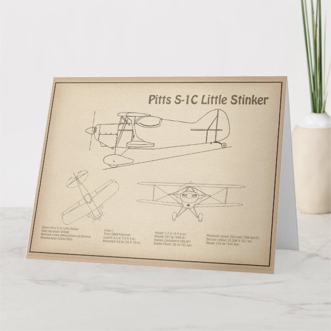 Punkter S-1C - Flygplanets skisser SD Tack Kort (Framsida)