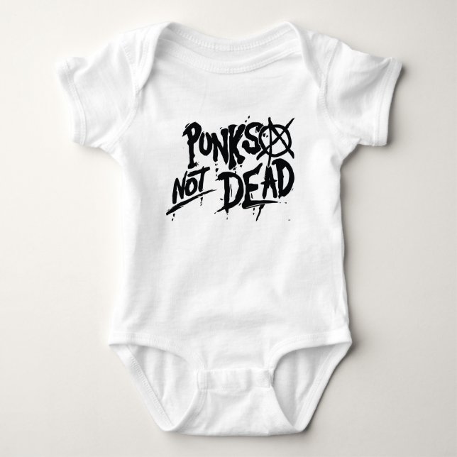 Punkter som inte är döda - Baby Jersey Bodydress 0 T Shirt (Framsida)