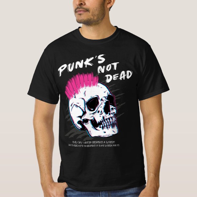 Punkter som inte är döda - Skullklippsmusik - Gaml T Shirt (Framsida)