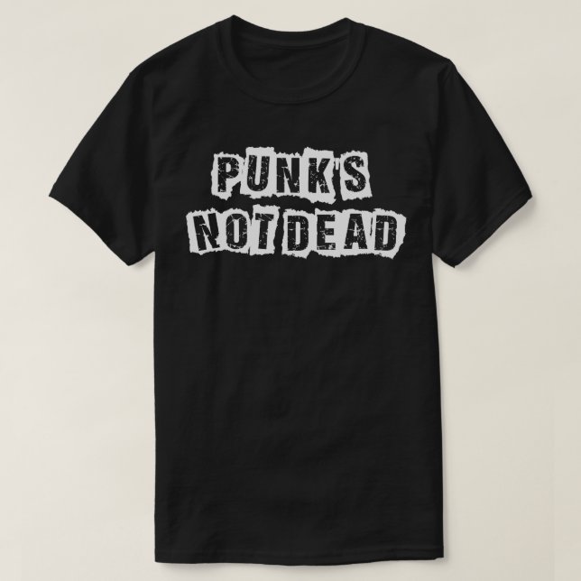 Punkter som inte är döda t shirt (Design framsida)