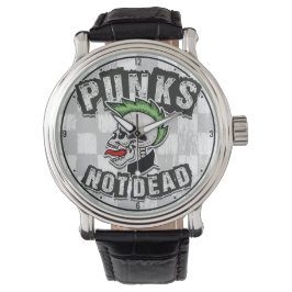 Punkter utan dödlig skal, mohawk Punk Sten Rocker Armbandsur