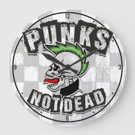 Punkter utan dödlig skal, mohawk Punk Sten Rocker Stor Klocka