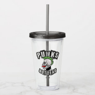 Punkter utan Skull, mohawk Punk Sten Rocker Take Away Mugg