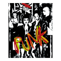 punktera bilden av rock musik mode