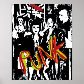 punktera bilden av rock musik mode poster
