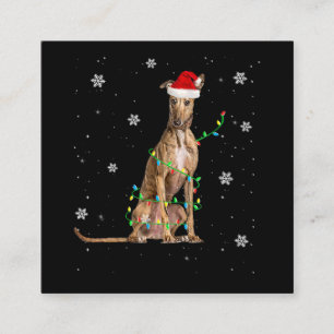 Punktera Julafton av julklapp Fyrkantigt Visitkort