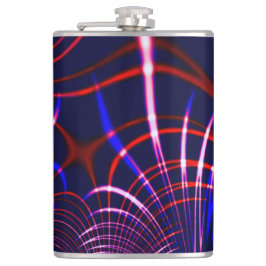 Punkterad kurvor från blå till röd, vit och rosa fickplunta